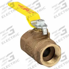 APOLLO Manual Two-Way Ball Valve: 1 1/4 in, Bronze, Straight, FNPT x FNPT, Std Port, Two-Piece, PTFE (MPN 7014664). Key specifications — Brand: APOLLO; Handle: Lever.