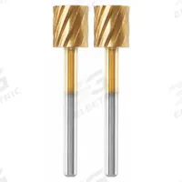 DREMEL Carving Bit: Titanium Nitride, Cylinder, 5/16 in Head Wd, 1/2 in Head Lg, 1/8 in Shank Dia (MPN 115HP). Key specifications — attr1097418: Cylinder; attr1097420: Titanium Nitride; attr1097427: DREMEL.