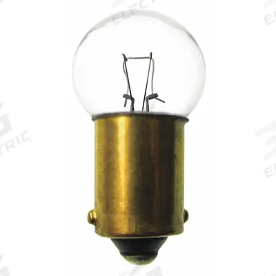 APPROVED VENDOR Incandescent Bulb: Incandescent, Miniature Bayonet (BA9s), (G) Globe, G4-1/2 - BA9s Single-Contact Miniature Bayonet Base Lamps