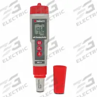 TRIPLETT Pocket Multiparameter Meter: Conductivity/pH/Salinity/Total Dissolved Solids (MPN WQ120). Key specifications — Test Parameters: Conductivity; Manufacturer Part Number: WQ120; Configured Test Parameters: pH; Measurement Components Included: pH/Conductivity/TDS/Salinity Probe; Other Accessories Included: Sample Cup with Cap; Reagents and Solutions Included: pH Electrode Storage Solution and Cleaning Solution.
