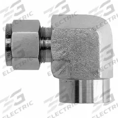 BRENNAN INDUSTRIES Compression Fitting Elbow: 1/2 in OD x 1/4 in Pipe Fitting Size, Stainless Steel (MPN NS2502-08-04-SS). Key specifications — Series: NS2502; Compatible Fitting Brands: Parker CPI; Brand: BRENNAN INDUSTRIES.