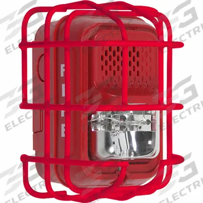SAFETY TECHNOLOGY INTERNATIONAL L Series Wire Cage: Steel, 4 in Overall Dp - Guards for Alarms & Wall Fixtures
