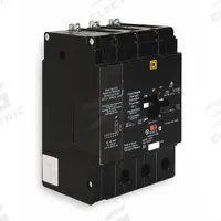 SQUARE D Miniature Circuit Breaker: 90 A, 277/480V AC, Three Phase, 18kA at 277/480V AC, 3 Poles (MPN EDB34090SA). Key specifications — Phase: Three; Amps: 90 A; AC Voltage Rating: 277/480V AC; Max. AIR Rating: 18kA at 277/480V AC; For Use With: Square D NF Panelboards; Brand: SQUARE D.