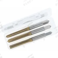CHICAGO-LATROBE Tap Kit: #12-24 UNC, H3 / 3B, 4 Flute, TiN Coated High Speed Steel (MPN 174510)