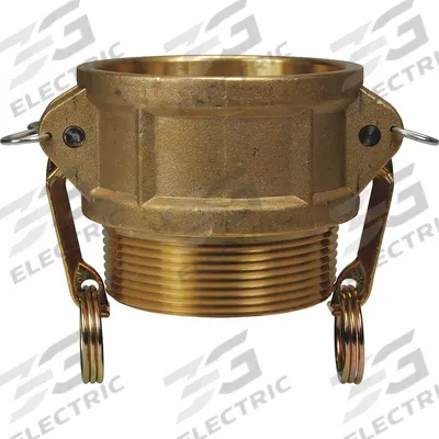 DIXON VALVE & COUPLING Cam and Groove Coupling: 5 in Coupling Size, 5 in Hose Fitting Size, 5 in -8 Thread Size - Type B Forged Brass Cam & Groove Fittings