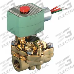 REDHAT Solenoid Valve: 2-Way, Normally Closed, 1/2 in Pipe Size, 110V AC/120V AC, Slow-Closing (MPN 8221G003HW). Key specifications — Pipe Size: 1/2 in; Voltage: 110V AC; Brand: REDHAT.