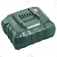 METABO Battery Charger: Single-Port Charging, For 12V DC/18V DC/36V DC, 1.5 Ah Charged in 1-Hour (MPN ASC 55 BATTERY CHARGER 120V). Key specifications — attr1255775: Standard; attr1255810: 18V DC; attr1255811: (1) 12V/18V/36V; attr1255812: 110-120V AC.