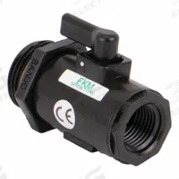 BANJO Manual Two-Way Ball Valve: 1/2 in, Straight, FNPT x MNPT, 300 psi Max. Pressure (CWP), Lever (MPN LV050100MTV). Key specifications — Brand: BANJO; Handle: Lever.