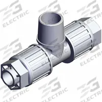 SMC High Purity Fitting: 1/2 in OD x 1/2 in OD x 1/2 in Pipe Size, Compression x Compression x NPT (MPN LQ3B4C-MN). Key specifications — Series: LQ3; Brand: SMC; Standards: RoHS6, RoHS10.