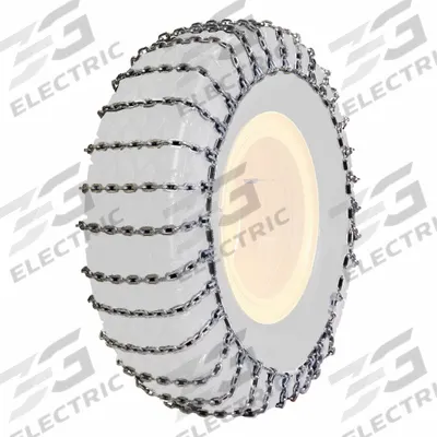 PEWAG Square Link Tire Chain Assembly: Tire Chain, Skid Loaders, Nickel Manganese Alloy - Tire Chains