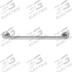 APPROVED VENDOR Wall Mounted Grab Bar: Straight, 22 in Lg, 1 1/2 in Dia, Stainless Steel, Satin (MPN 4WMJ2). Key specifications — Brand: APPROVED VENDOR.