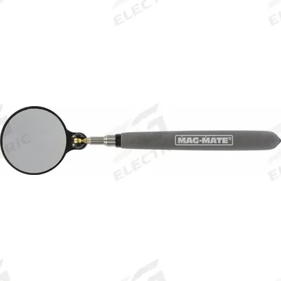 MAG-MATE Inspection Mirror: 2 1/4 in Dia Mirror Size, Mirr. Mat. Glass - Standard Inspection Mirrors