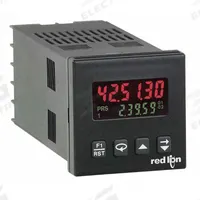 RED LION Time Meter: 85 V AC – 250 V AC, 18 V DC – 36 V DC, 0.3 in Digit Ht - Max., RS-485, C48TD102. Key specifications — attr1042966: C48TD102; attr1042969: +/-0.01%; attr1042981: Red; attr1042982: LCD; attr1042993: 4X; attr1043003: Time Meter; attr1043006: C48T; attr1043012: Screw Clamp.