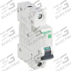 SCHNEIDER IEC Supplementary Protector: 16 A Amps, 60V DC, 14kA at 120/240V AC, Screw Clamp, C60SP, D (MPN M9F23116). Key specifications — Brand: SCHNEIDER; Terminal Connection: Screw Clamp; DC Voltage Rating: 60V DC; Max. AIR Rating: 14kA at 120/240V AC; Series: C60SP; AC Voltage Rating: 240/415V AC; Curve Type: D.