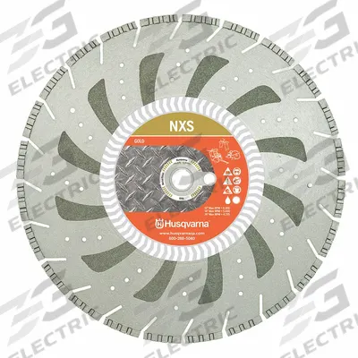 HUSQVARNA Diamond Saw Blade: Block/Brick/Concrete/Iron/Metal/Rebar/Stone, 16 in Blade Dia. - Masonry-Cutting Blades