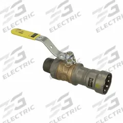 VIEGA MEGAPRESS Manual Two-Way Ball Valve: 3/4 in, Bronze, Straight, 125 psi Max. Pressure (CWP) (MPN 30665). Key specifications — Brand: VIEGA MEGAPRESS; Handle: Locking Lever.