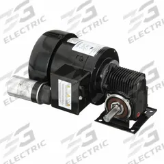 DAYTON AC Gearmotor: Right Angle, Single Output Shaft, PSC, TEFC, 330 RPM, 15 in-lb Max Torque, 5:1 (MPN 3XA87). Key specifications — Inverter Rated: No; Brand: DAYTON; Full Load Current: 2.35/1.25 A.
