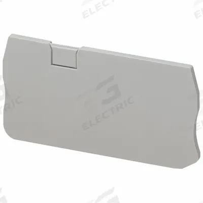 SCHNEIDER End Barrier: Screw Mount, Gray - Covers & Partitions