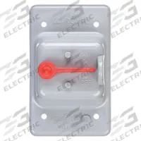 CANTEX Weatherproof Cover: PVC, FS, Toggle Switches, 1 Gangs, 3 in Overall Ht, 3 in Overall Wd, Gray (MPN 5133330). Key specifications — Brand: CANTEX; Color: Gray; Compatible with Product Type: Toggle Switches; Compatible with Series: FS; Mounting Orientation: Vertical.