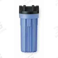 PENTAIR/PENTEK Water Filter Housing: 3/4 in, NPT, 12 1/4 in Overall Ht, 5 1/8 in Overall Dia, Blue (MPN 150067-75). Key specifications — Housing Material: Polypropylene; Housing Color: Blue; Brand: PENTAIR/PENTEK.