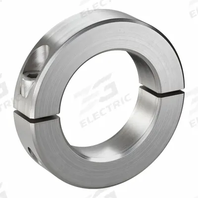RULAND MANUFACTURING Shaft Collar: 2-Piece, Inch, Round, Clamp-On, 1 1/2 in Bore Dia - Stainless Steel Shaft Collars