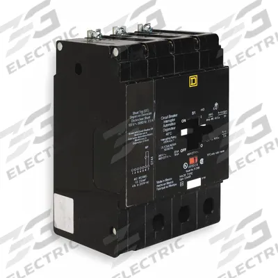 SQUARE D Miniature Circuit Breaker: 80 A, 277/480V AC, Three Phase, 18kA at 277/480V AC - EDB & EGB Series, Bolt-On Square D Miniature Circuit Breakers