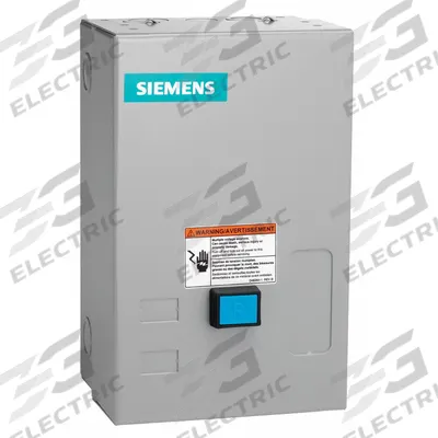 SIEMENS NEMA Magnetic Motor Starter: Non-Reversing, 3 Poles, NEMA Size 3 - Enclosed Non-Reversing Starters with Electronic Overloads