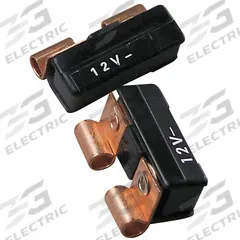 Automotive Circuit Breaker: CBF, 12V DC, 1 kA at 12V DC, Blade (MPN CBF-10). Key specifications — Series: CBF; Voltage: 12V DC; Interrupt Rating: 1 kA at 12V DC; Terminal Connection: Blade; Circuit Breaker Type: Glass Tube Style Circuit Breaker; Brand: BUSSMANN.