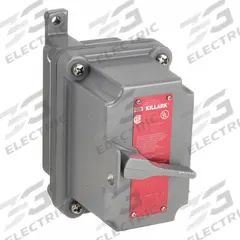 HUBBELL KILLARK Motor Switch: 1 Gang, 2 Poles, 20 A, 0.5 in Hub Dia, Dead End, Factory Sealed (MPN FXSX12). Key specifications — Brand: HUBBELL KILLARK; Factory Sealed: Yes.