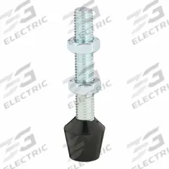 DE-STA-CO Flat Tip Spindle: Neoprene Tip, 5/8"-11, 5 in Lg, 5 in Thread Lg, 5/8 in Spindle Dia (MPN 267208). Key specifications — Brand: DE-STA-CO; Material: Neoprene; Thread Size: 5/8"-11; Includes: Jam Nuts; Spindle Construction: Neoprene Tip.