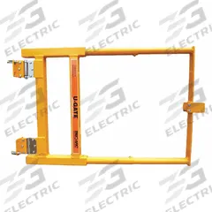 TRI-ARC Single-Door Metal: Aluminum, For 16 in to 40 in Opening Wd, 25 1/4 in x 3 in, Adj (MPN SGR-UAG). Key specifications — attr1283404: TRI-ARC; attr1283387: No; attr1283389: Railing; attr1283379: Powder-Coated Yellow.
