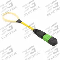 FIBERTRONICS Fiber Optic Looback: Single Mode, 12 Fiber Count, OS2, Female, Green, Yellow, 1-2, Std (MPN MTL-SM-12-FS). Key specifications — Product Type: MPO Loopback; Pinout Designation: 1-2; Manufacturer Part Number: MTL-SM-12-FS; Brand: FIBERTRONICS; Fiber Mode Measured: Single Mode; Jacket Color: Yellow; Fiber Type: OS2; Connector Gender: Female.