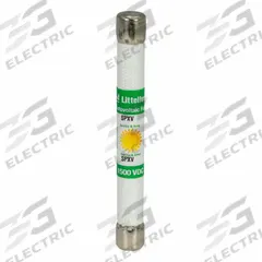 Solar Fuse: SPXV Series, Fast-Acting, 20 A, 1,500 V DC (MPN SPXV020). Key specifications — Series: SPXV; Brand: LITTELFUSE.