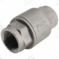 APPROVED VENDOR Check Valve: Piston, Inline Valve Body, 4 in Pipe Size, FNPT x FNPT, Female, NPT (MPN 06H021N01040). Key specifications — Brand: APPROVED VENDOR.