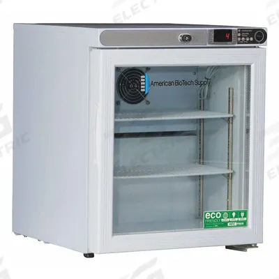 AMERICAN BIOTECH SUPPLY Lab Refrigerator: 1 cu ft, Tabletop, 1°C to 10°C, 19 1/4 in Overall Dp - High Performance Lab Refrigerators