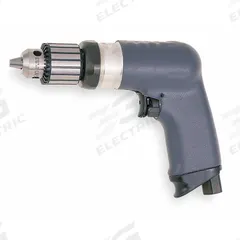 INGERSOLL RAND Air-Powered Drill: 3/8 in Chuck, Medium Duty, 2,000 RPM, 0.4 hp, Keyed, Reversible (MPN 5RALST6). Key specifications — attr1320790: INGERSOLL RAND.