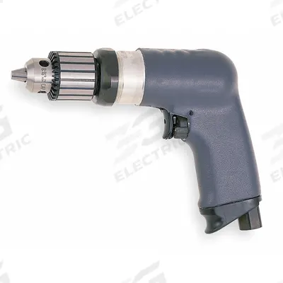 INGERSOLL RAND Air-Powered Drill: 3/8 in Chuck, Medium Duty, 2,000 RPM, 0.4 hp, Keyed - Pistol-Grip Air-Powered Drills