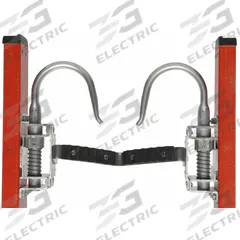 WERNER Ladder Cable Hook and V-Rung Kit: For Extension Ladders, 3 in Projection, 10 in Overall Lg (MPN 92-89). Key specifications — Brand: WERNER; Compatible Ladder Type: Extension Ladders; Material: Aluminum.