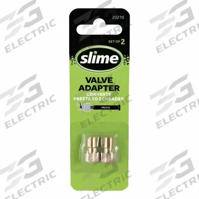 SLIME Valve Adapter: Valve Adapter, Clamp-In, 0° Valve Stem Angle, Straight - Tire Valve Adapters