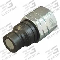 HANSEN Hydraulic Quick Connect Hose Coupling: 1/4 in, Steel, 27.25 lpm Max. Flow Rate, Sleeve (MPN 6FFP56UN). Key specifications — Coupling Locking Type: Sleeve; Body Material: Steel; Thread Size: 9/16"-18; Brand: HANSEN.