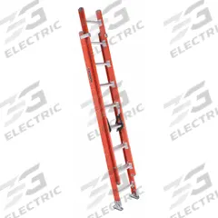 LOUISVILLE LADDER Extension Ladder: 16 ft Ladder Size, Fiberglass, 300 lb Load Capacity, 34 lb Wt (MPN FE7216). Key specifications — Color: Orange; Brand: LOUISVILLE LADDER; Included Features: Mar-Resistant End Caps; Removable Fly: Fixed.