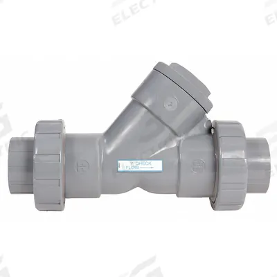 HAYWARD True Union Y Check Valve: Piston, Y-Style Valve Body, 2 1/2 in Pipe Size - CPVC Y Piston Check Valves
