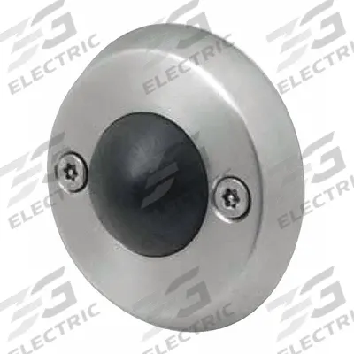 KINGSWAY GROUP Door Stop: Wall - Mounted, 3 in Lg, 3 in Wd, 3/4 in Overall Ht - Standard Door Stops