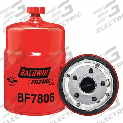 BALDWIN FILTERS Fuel Filter: Spin-On, 3 11/16 in Outside Dia, 1"-14 Thread Size, Cellulose - Spin-On Fuel Filters