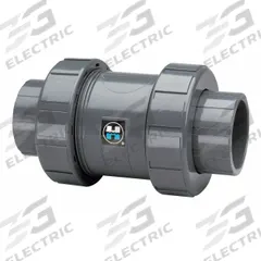 HAYWARD Check Valve: Ball, Inline Valve Body, CPVC, 2 1/2 in Pipe Size, FNPT x FNPT, For Water Media (MPN TC2250TE). Key specifications — Ball Material: CPVC; Brand: HAYWARD.