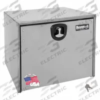 BUYERS PRODUCTS Underbody: Underbody Truck Box, Single Drop-Down Door Door, 18 in Overall Dp, Silver (MPN 1702595). Key specifications — Color: Silver; Brand: BUYERS PRODUCTS; Lock Type: Keyed.