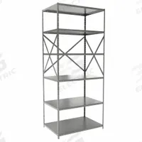 HALLOWELL Metal Shelving: Standalone, Medium-Duty, 36 in x 24 in, 84 in Overall Ht, 6 Shelves (MPN F4511-24HG). Key specifications — Frame Material: Steel; Shelving Material: Steel; Assembled: Unassembled; Color: Gray; Brand: HALLOWELL.