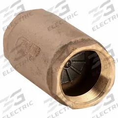 CAMPBELL Spring Check Valve: Poppet, Inline Valve Body, 2 in Pipe Size, FNPT x FNPT, Bronze, Female (MPN 4034E). Key specifications — Brand: CAMPBELL.