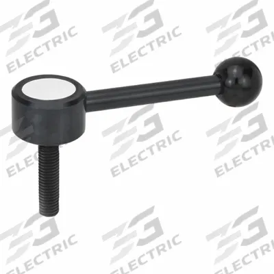 JW WINCO Flat Adjustable Tension Lever: Steel, 5/16"-18 Thread, 0.79 in Thread Lg - Low-Profile Adjustable Tension Levers with Threaded Stud