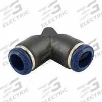 AIGNEP Push To Connect Fitting: 1/2 in OD x 3/8 in OD Size, Push-to-Connect x Push-to-Connect, Nylon (MPN 85130-08-06). Key specifications — Brand: AIGNEP; Color: Black/Blue.